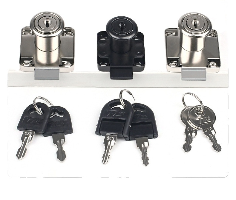 zinc alloy die-cast housing and cylinder  dresser key cabinet lock Cabinet Electric Door Cylinder Cam Lock