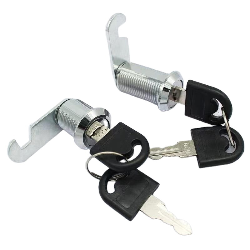 Cabinet Cam Lock Set, 2 Pack Keyed Alike 1 Inch Cam Locks for File Drawers Mailbox Tool Box