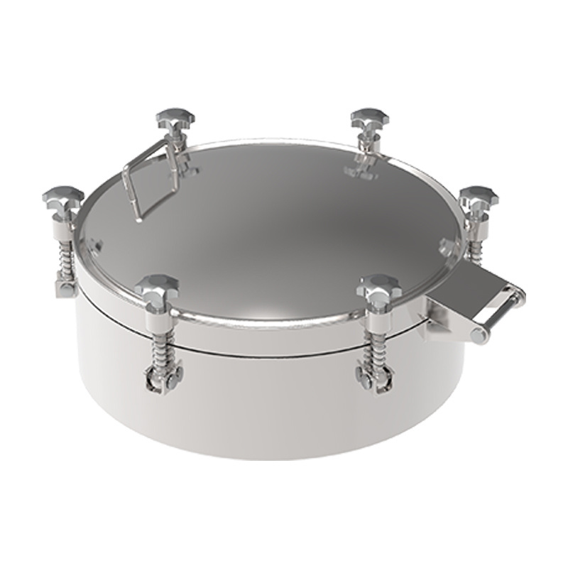 CNJS Sanitary Stainless Steel Manway Door Pressure Vessel Manhole Cover for Food Grade Tank