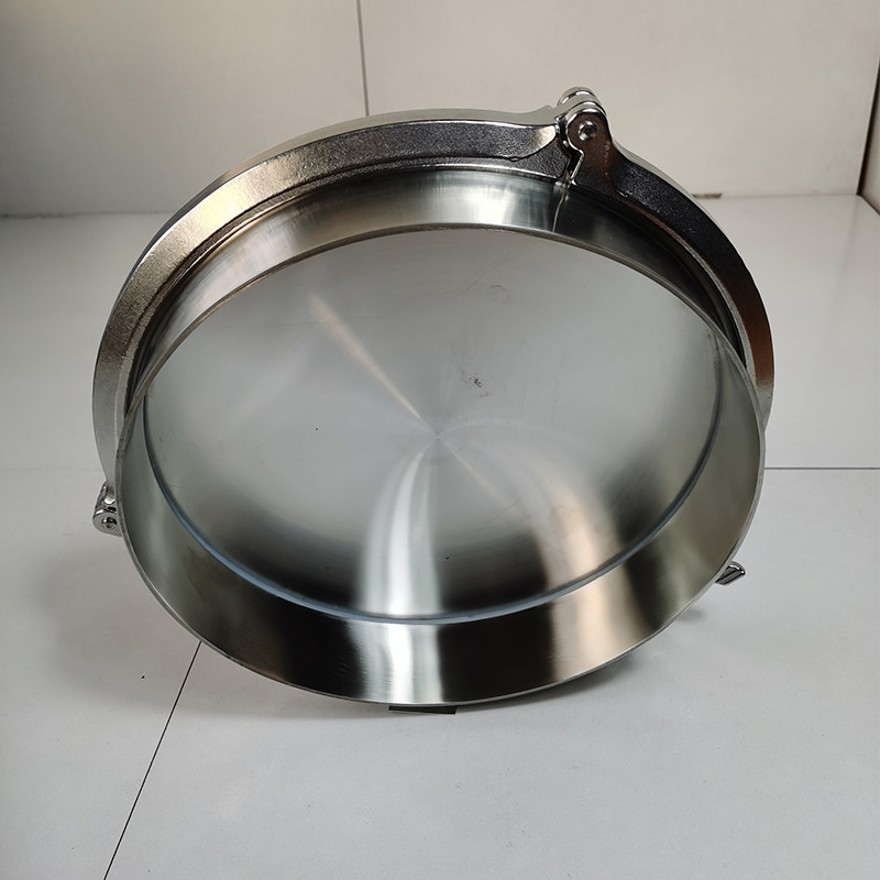 Stainless Steel Sanitary Pipe Fitting with Silicon Gasket Blinds Tri Clamp Weld Ferrule pipe clamp gasket