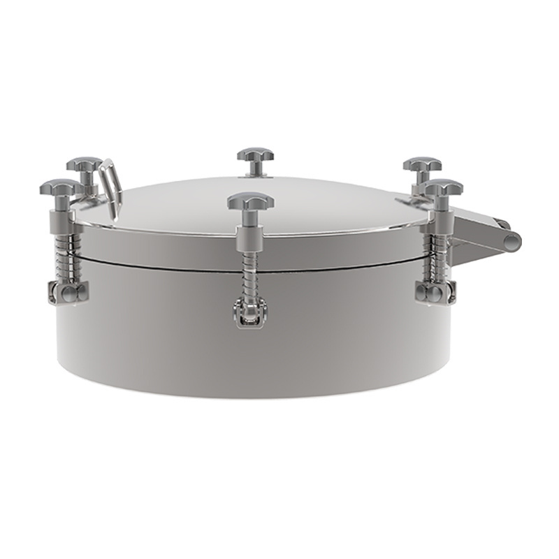 CNJS Sanitary Stainless Steel Manway Door Pressure Vessel Manhole Cover for Food Grade Tank