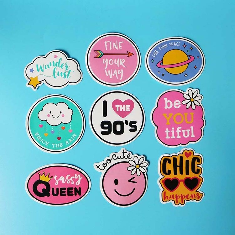 Wholesale girl cute lovely 60pcs pack laptop sticker,luggage decal sticker