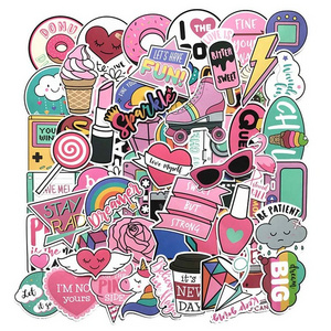 Wholesale girl cute lovely 60pcs pack laptop sticker,luggage decal sticker