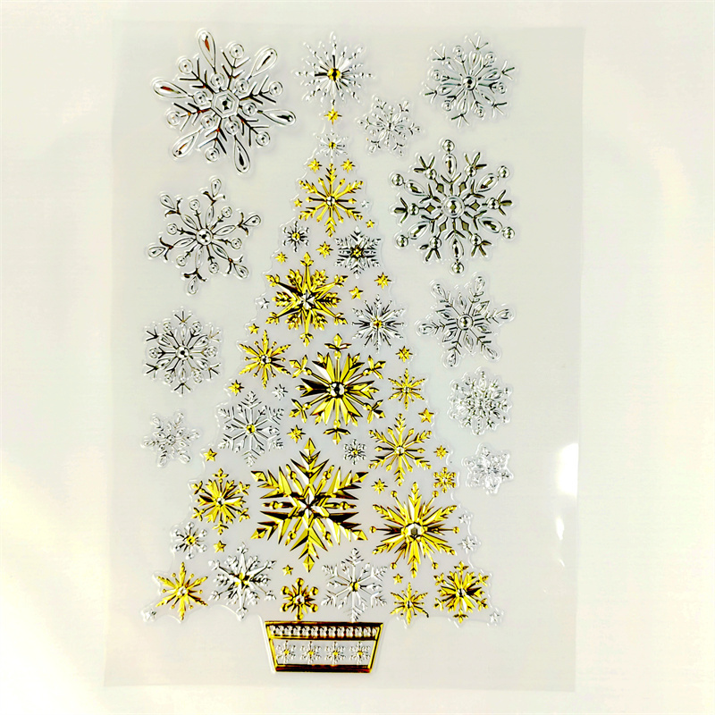 Wholesale Christmas Stickers Self Adhesive Decorative Removable Holiday for Kids Wall Sticker