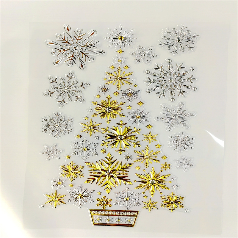 Wholesale Christmas Stickers Self Adhesive Decorative Removable Holiday for Kids Wall Sticker