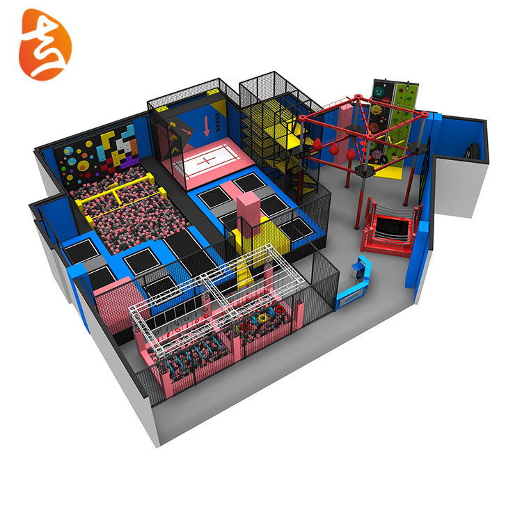 Wenzhou customized portable children game of bungee trampoline park frame complete for rent