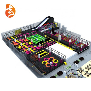 children amusement park commercial soft play area large trampoline park indoor playground equipment for kids ninja warrior