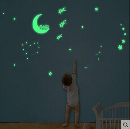 Starry sky night light luminous glowing stars wall stickers for bedroom decoration