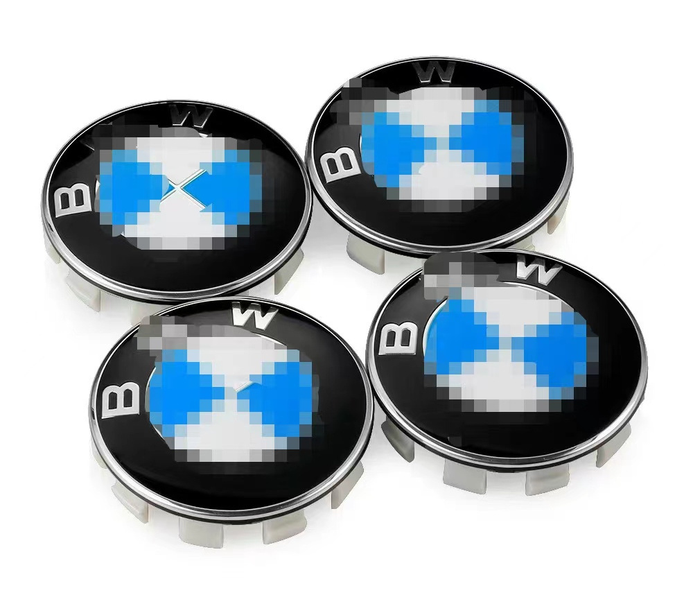 Car Wheel Hub Center Caps Covers Emblem 56mm 68mm for E46 E36 E39 emblems auto logo Customized Logo Blue White Black White