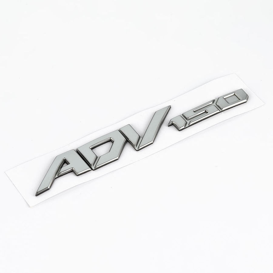 2024 Wholesale Cheap 3d Logo Car Badge Sliver Stamped Plastic Car Badge Emblem For Adhesive Car Letters Numbers