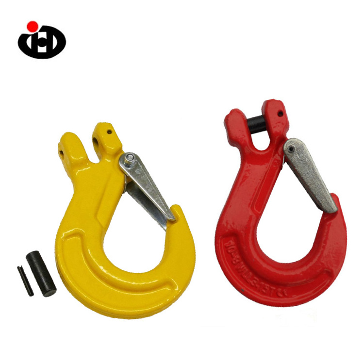 JINGHONG Factory Outlet Durable 50ton Crane Chain Hook and Slip with Safety Latch