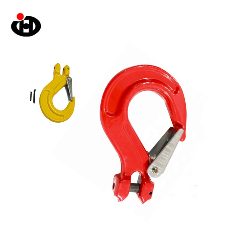 JINGHONG Factory Outlet Durable 50ton Crane Chain Hook and Slip with Safety Latch