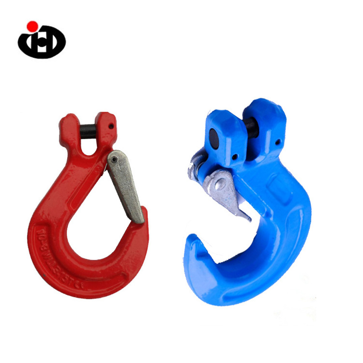 JINGHONG Factory Outlet Durable 50ton Crane Chain Hook and Slip with Safety Latch