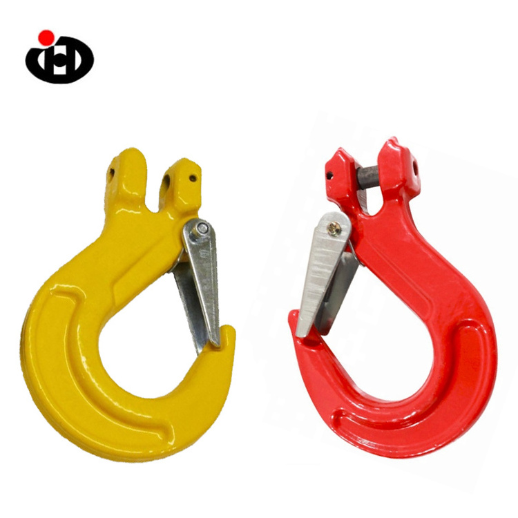 JINGHONG Factory Outlet Durable 50ton Crane Chain Hook and Slip with Safety Latch