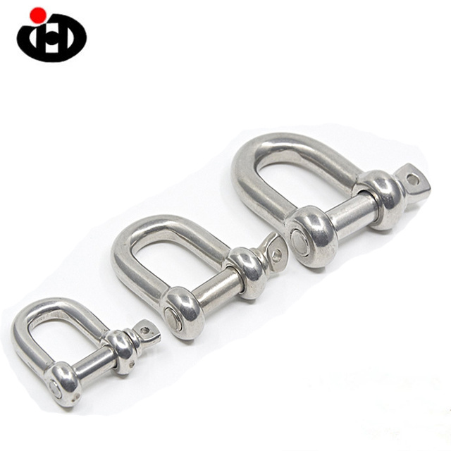 Anchor D Shackle High Tensile G210 Stainless Steel Standard Bow Type Shackle with Screw Collar Pin Grade 6 Hot Dipped Galvanized