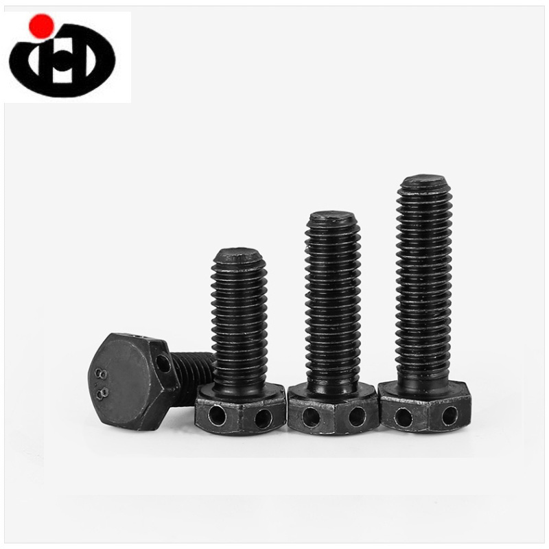 Factory Supplier Gr 8.8 Carbon Steel Hexagon Bolts with Wire Holes On Head