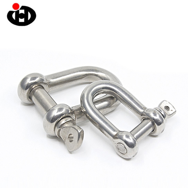 Anchor D Shackle High Tensile G210 Stainless Steel Standard Bow Type Shackle with Screw Collar Pin Grade 6 Hot Dipped Galvanized