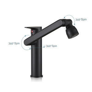 Handwashing Faucet Basin for Bathroom,single Hole Hot and Cold Tall Doff 30cm Basin Faucet