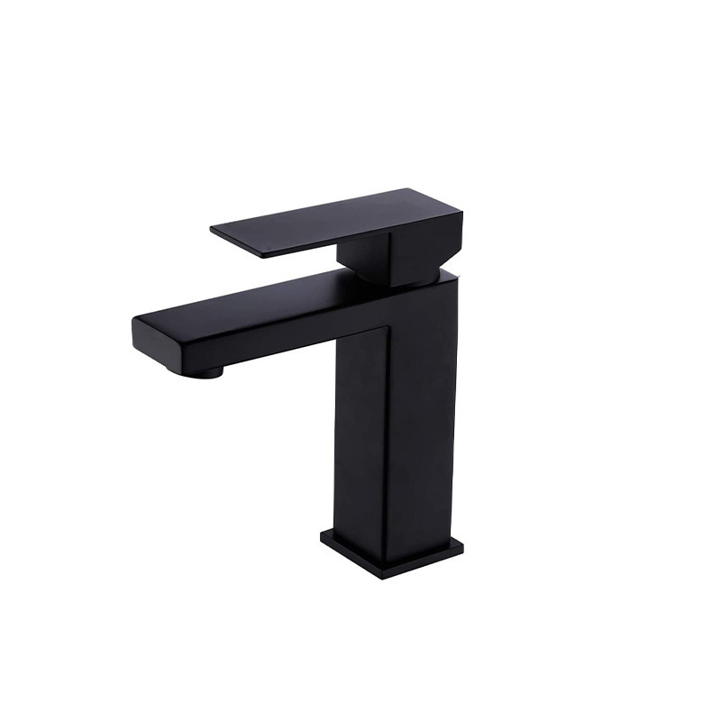 Basin Faucet Sus Bathroom Faucets Black/Gold/Brushed/Chrome Hot&Cold Mixer Basin Taps Single Hole Single Handle Washbasin Faucet