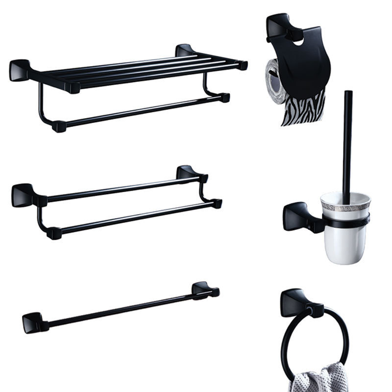 Luxury Bathroom furniture set,Towel Ring Toilet Brush Shelf Tissue Holder Corner Rack Soap Butterfly Hardware Sets