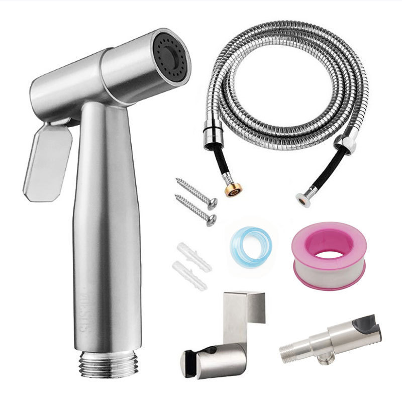 2022 New Handheld Bidet Sprayer For Toilet,Bidet Sprayer For Toilet Set,Brushed Bidet faucet