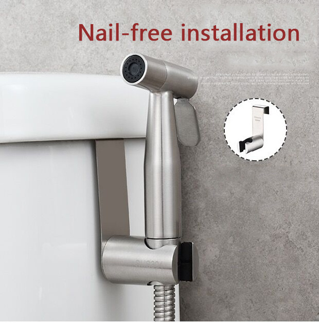 2022 New Handheld Bidet Sprayer For Toilet,Bidet Sprayer For Toilet Set,Brushed Bidet faucet