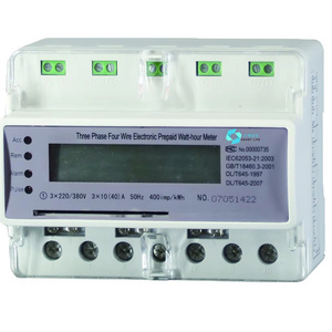 Digital Electric Meter Three Phase Smart  Power Meter Ic Card Prepaid Smart Prepaid Meter For Solar