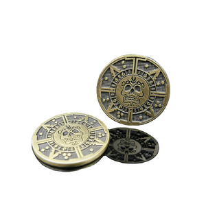 Wholesale Custom Logo Zinc Alloy Metal Challenge Coin Poker Chips for Casino Games and Souvenirs Stamping Technique