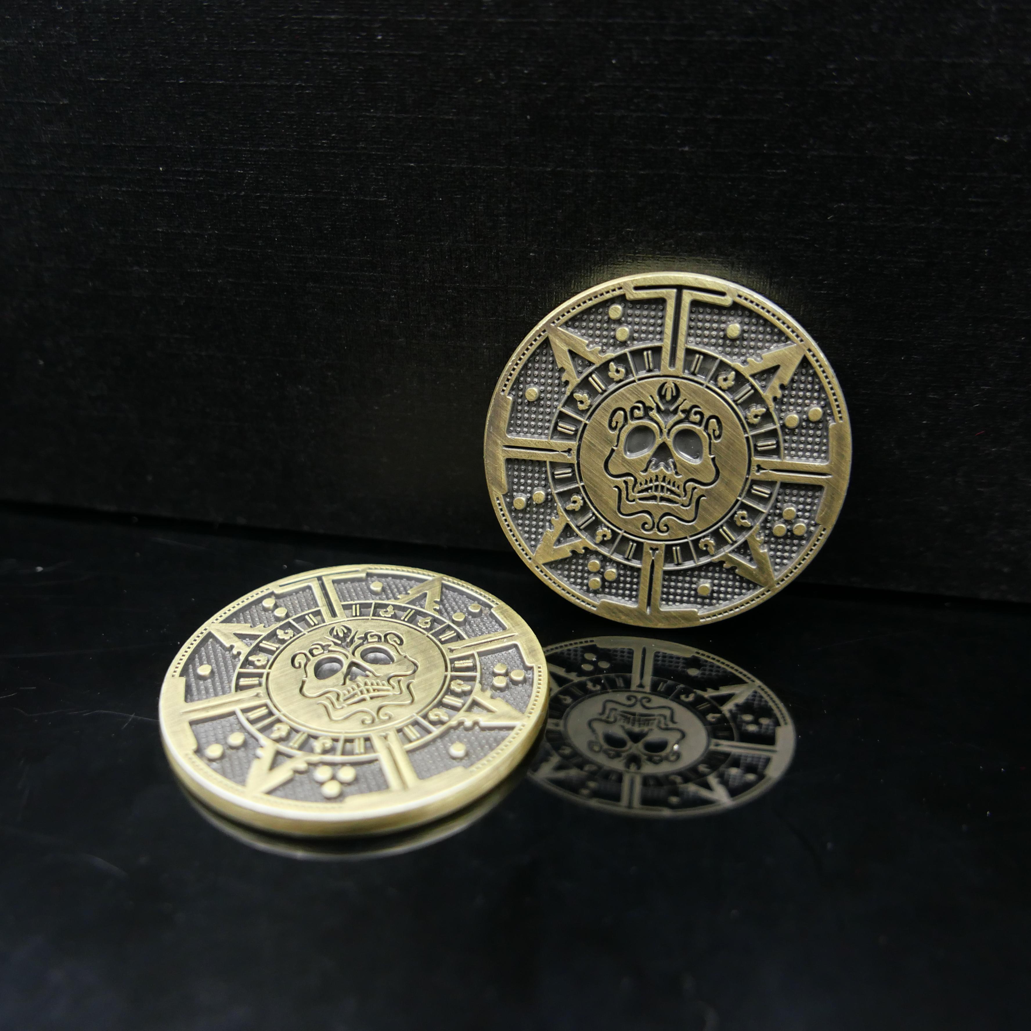 Custom Made Metal Crafts Las Vegas Gold Plated Zinc Alloy 3D Poker Chips Souvenir Coin Features Unique Logo Design