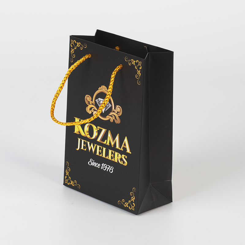 Luxury custom logo printed gift paper boutique shopping bags with your own logo