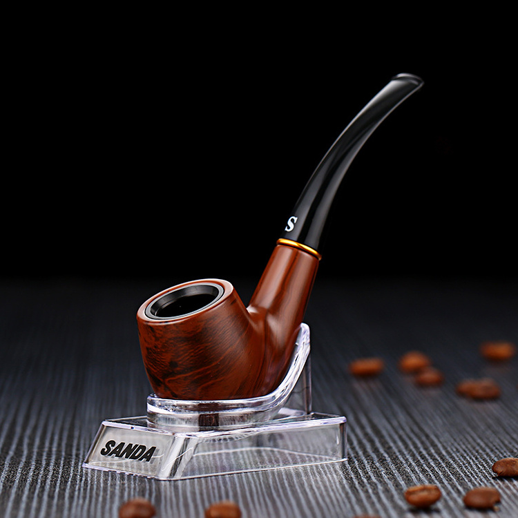 Wooden Pipes Cigar Pipes Customized service is available to print your logo on the pipe.