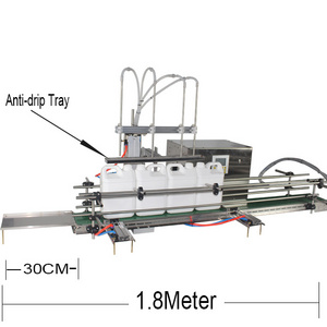 automatic 4 heads milk Alcohol chemical water beverage Ethanol juice bleach detergent soap sparkling liquid filling machines