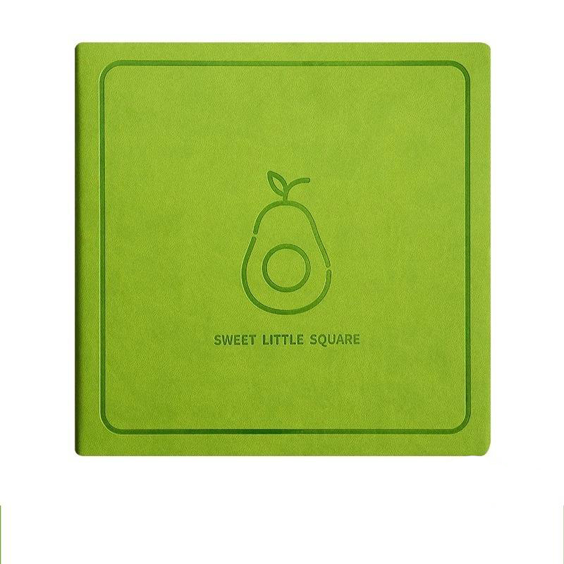 In stock square notebook fruit series student mind map handbook small fresh horizontal line writing notebook