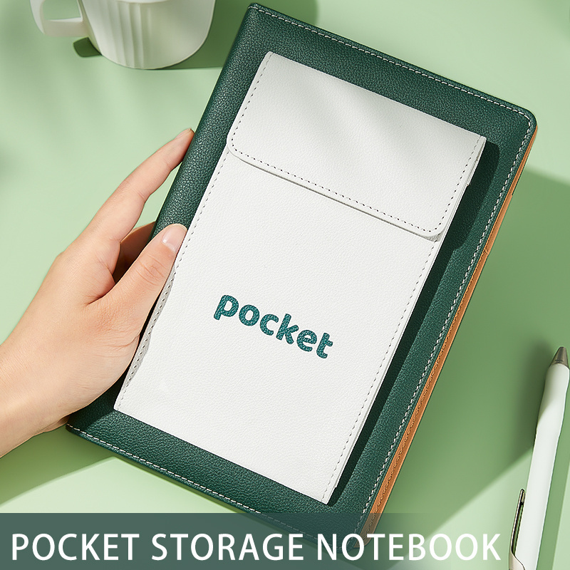 Custom logo a5 Notebook Creative pocket Storage business meeting office simple notepad