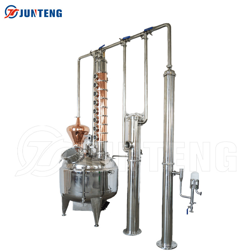 Electric Household Miniature Column Copper Core Distillation Tower Alchohole Distiller Vacuum Distillation Alcohol