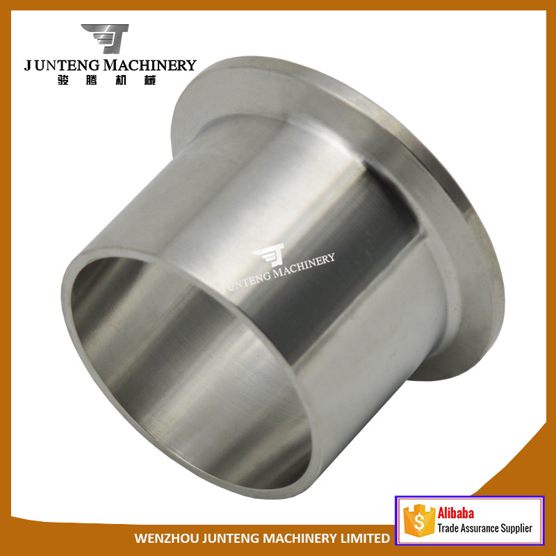 Alcohol Distillation Triple Clamp Connection Fittings Round Sanitary Stainless Steel Ferrule