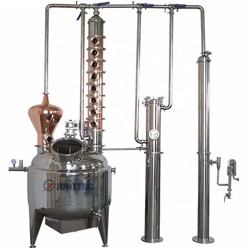 Electric Household Miniature Column Copper Core Distillation Tower Alchohole Distiller Vacuum Distillation Alcohol