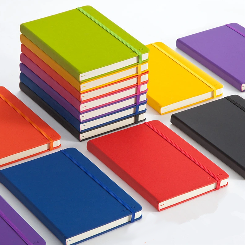 Wholesale Solid Color Portable Notebook Mini A6 Diary 80 School Supplies High Quality Customized Executive Notebook