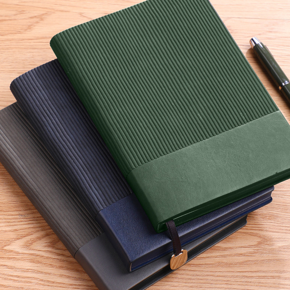 Hardcover Stationery Custom Printed Solid Color Softcover Lined Notebook With Elastic Band diary book full color