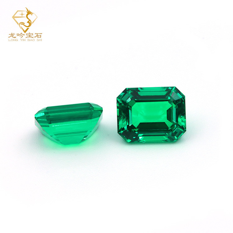 WUZHOU Wholesale Colombian Emerald emerald cut 7*9mm synthetic emerald stone