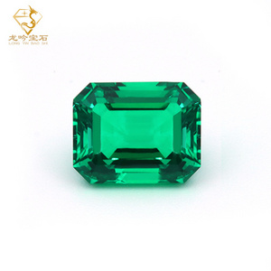 WUZHOU Wholesale Colombian Emerald emerald cut 7*9mm synthetic emerald stone