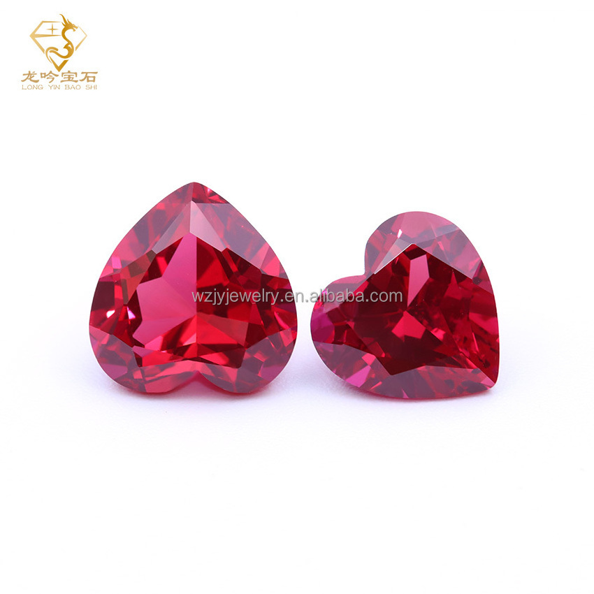 gems manufacturer wholesale natural loose heart ruby gemstone price per gram lab grown ruby