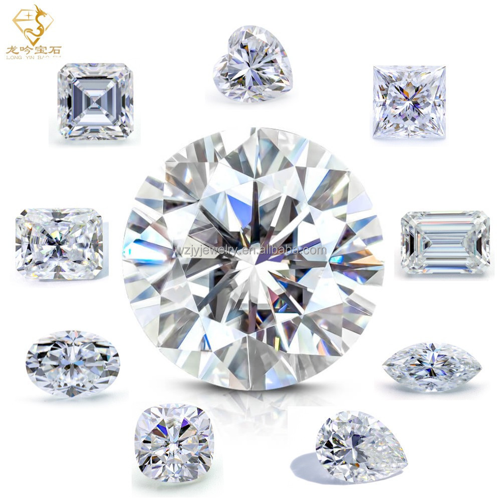 Wuzhou Factory Direct Sale GRA  D EF Wholesale Moissanite Stone Diamond VVS Loose Moissanite