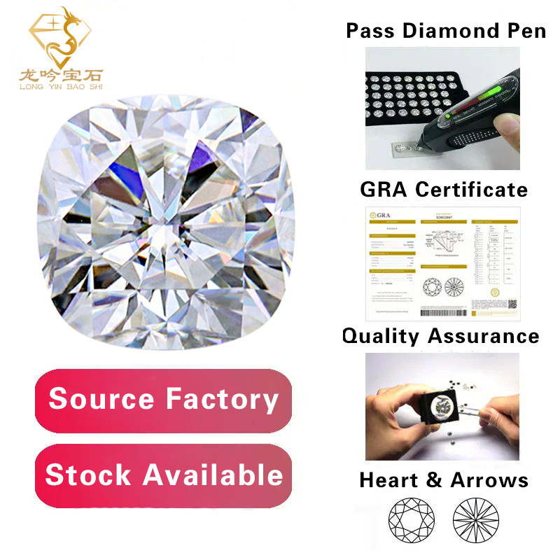 Factory Sale VVS1  GRA CERTIFIED VVS  Quality Moissanite Stone Pear Loose Moissanite