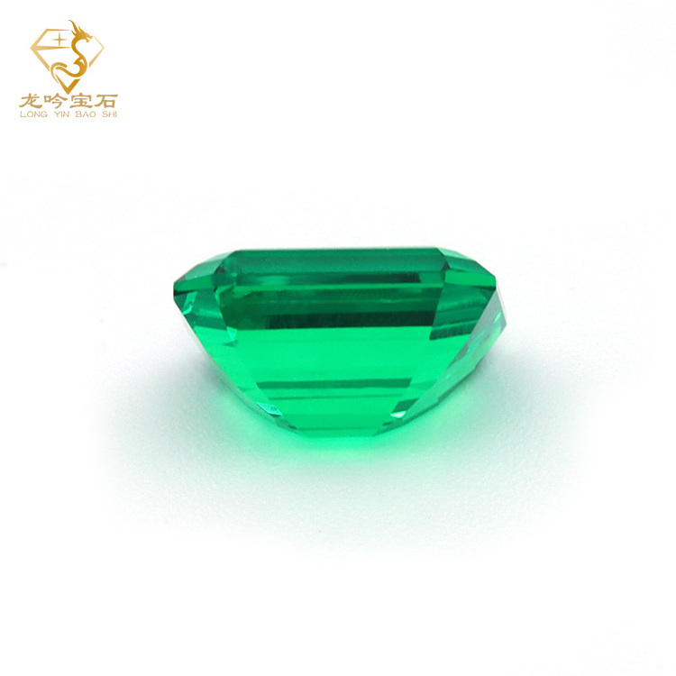 WUZHOU Wholesale Colombian Emerald emerald cut 7*9mm synthetic emerald stone