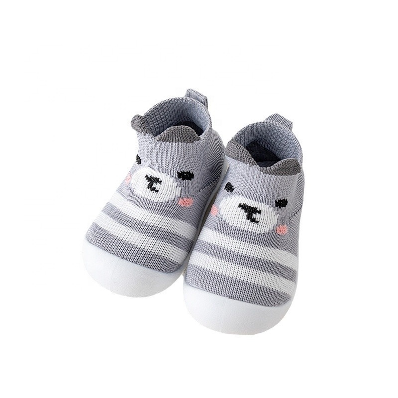 Spring and Autumn Baby Web Shoes Breathable Summer Men's Anti slip Knitted Shoes Baby Walking Cute Cartoon Baby Shoes