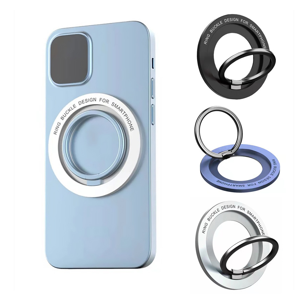 Magnetic Phone Ring Holder Compatible with for iPhone 12 13 14 Series Magnetic Removable Cell Phone Grip Kickstand