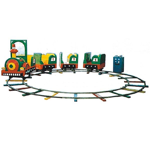 Colorful Park Kids Riding Game Machine Electric Coin Operated Kiddie Rides Mini Track Train