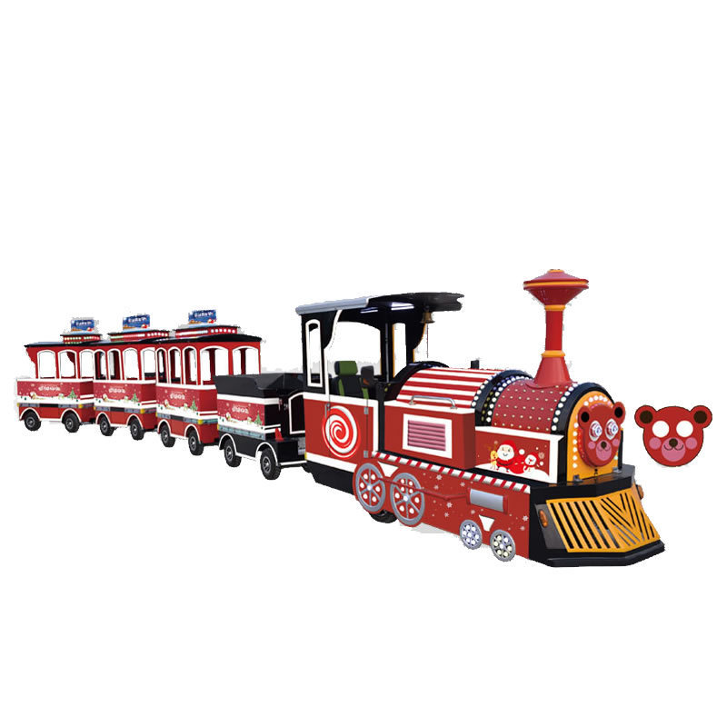 Factory Amusement Park Low Price Used Adult Kiddie Ride Road Mini Trackless Train For Sale