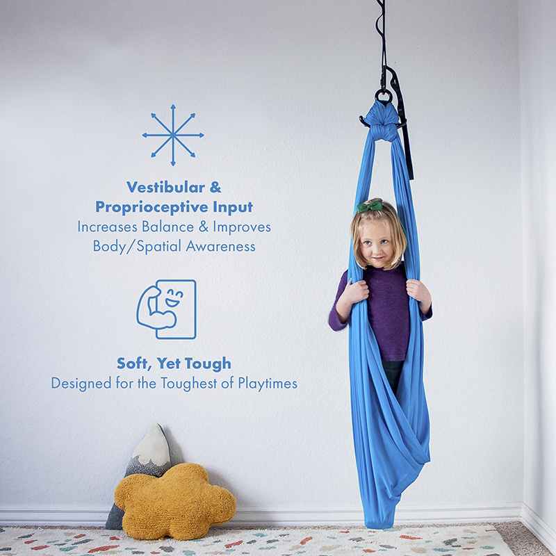 Indoor Therapy Yoga Vertical Stability Training Sensory Suspended Kids Swing Chair